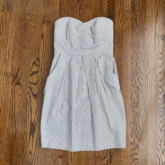 Stripe Strapless Dress - Sz 1 - Picture 1 of 11